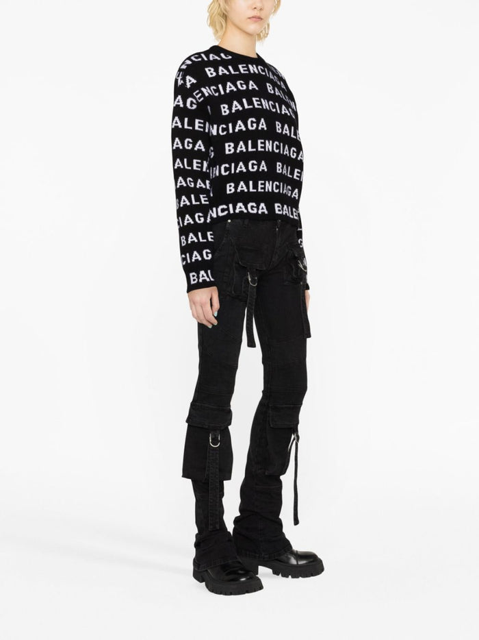 Balenciaga Sweaters Black Wool