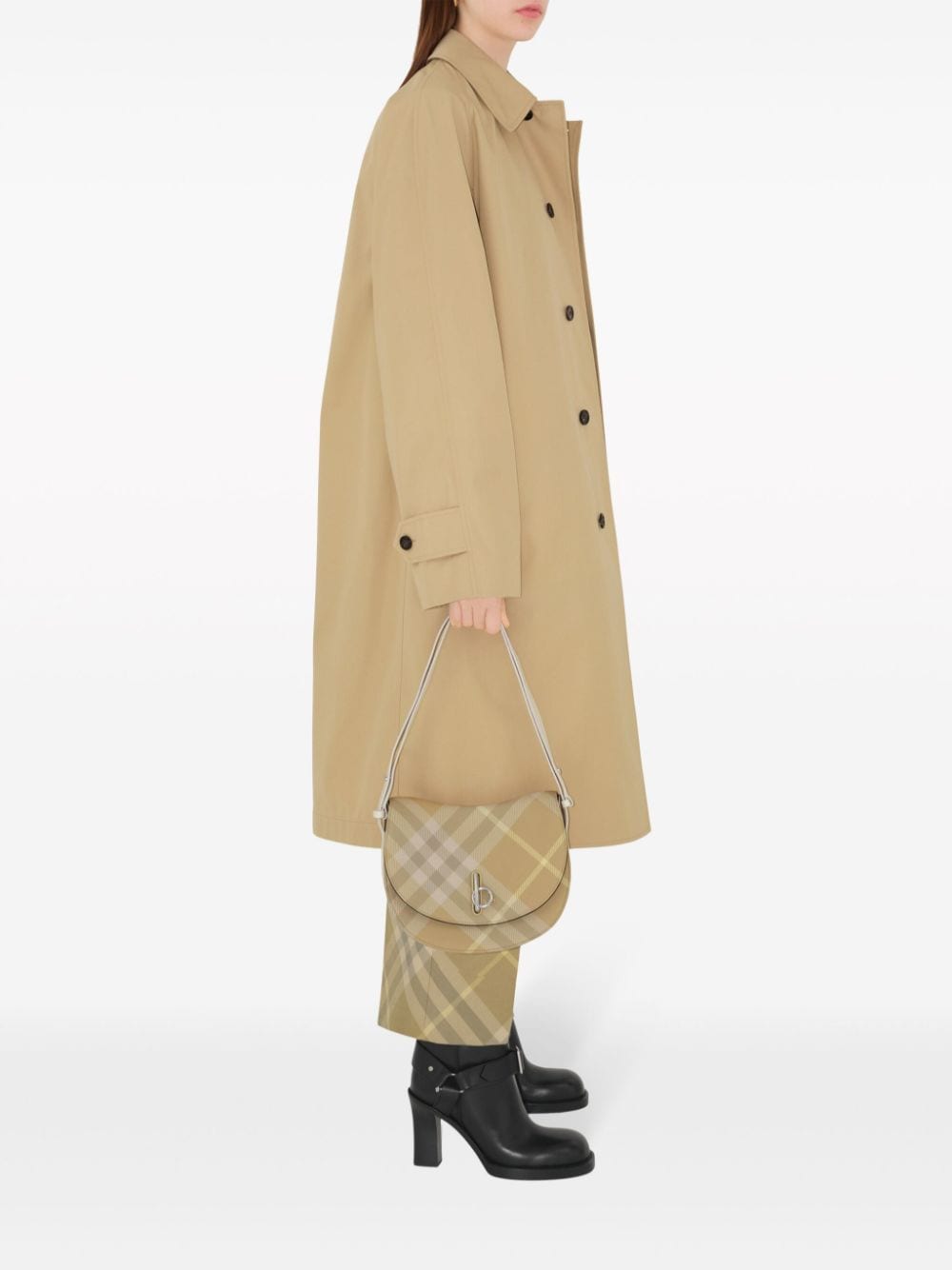 Burberry Trousers Beige Exterior: Wool