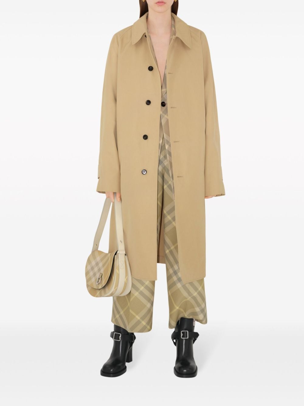 Burberry Trousers Beige Exterior: Wool