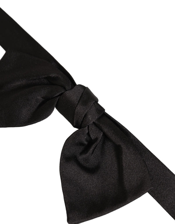 Dolce & Gabbana 100% Silk bow tie in black