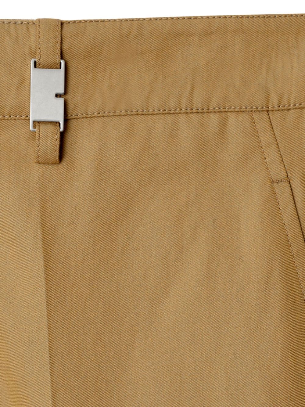 Burberry Trousers Beige Cotton