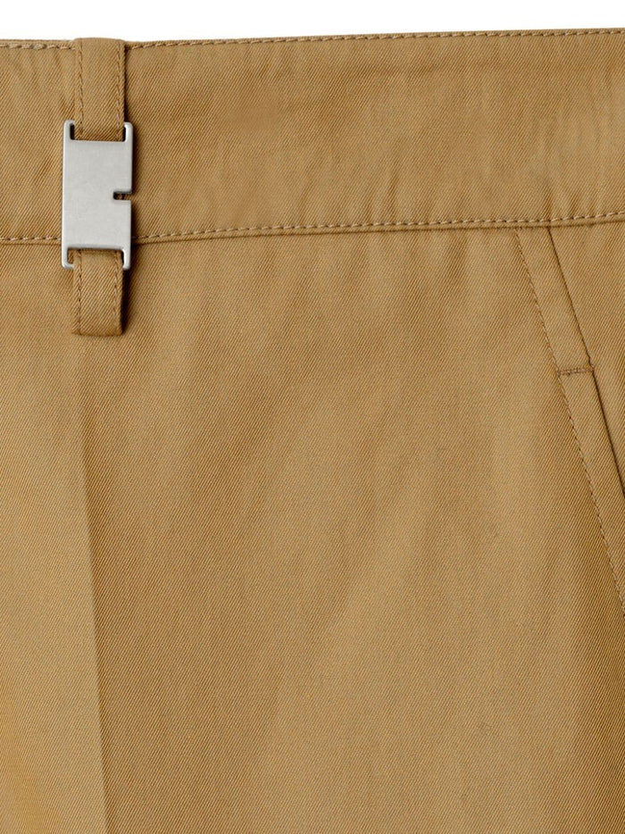 Burberry Trousers Beige Cotton