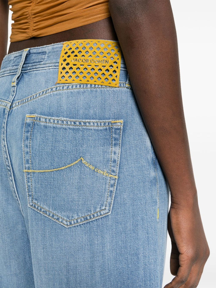 Jacob Cohen Jeans Blue Cotton Lyocell