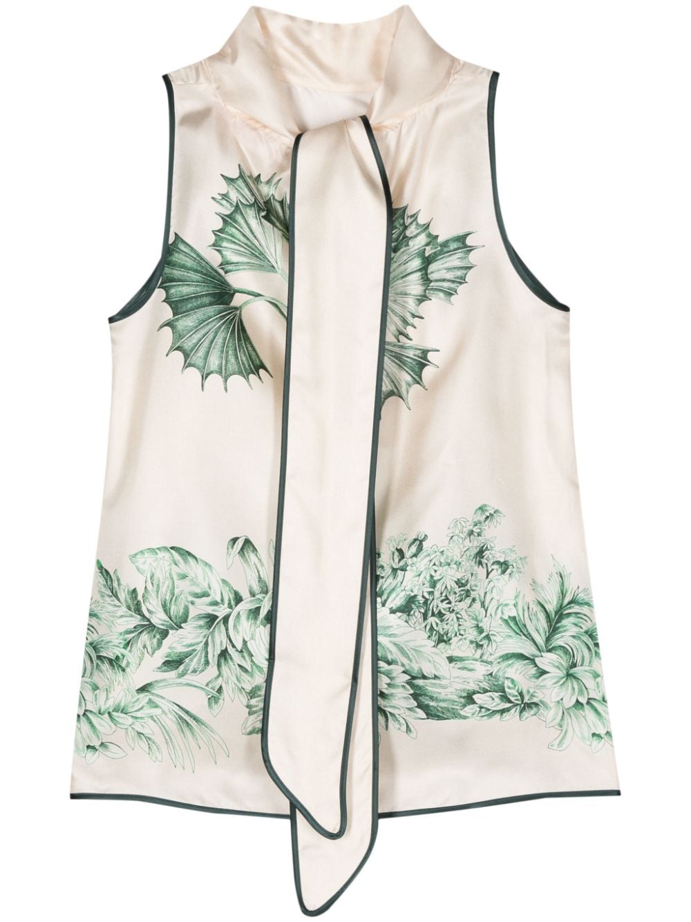 F.r.s . Top Green Silk