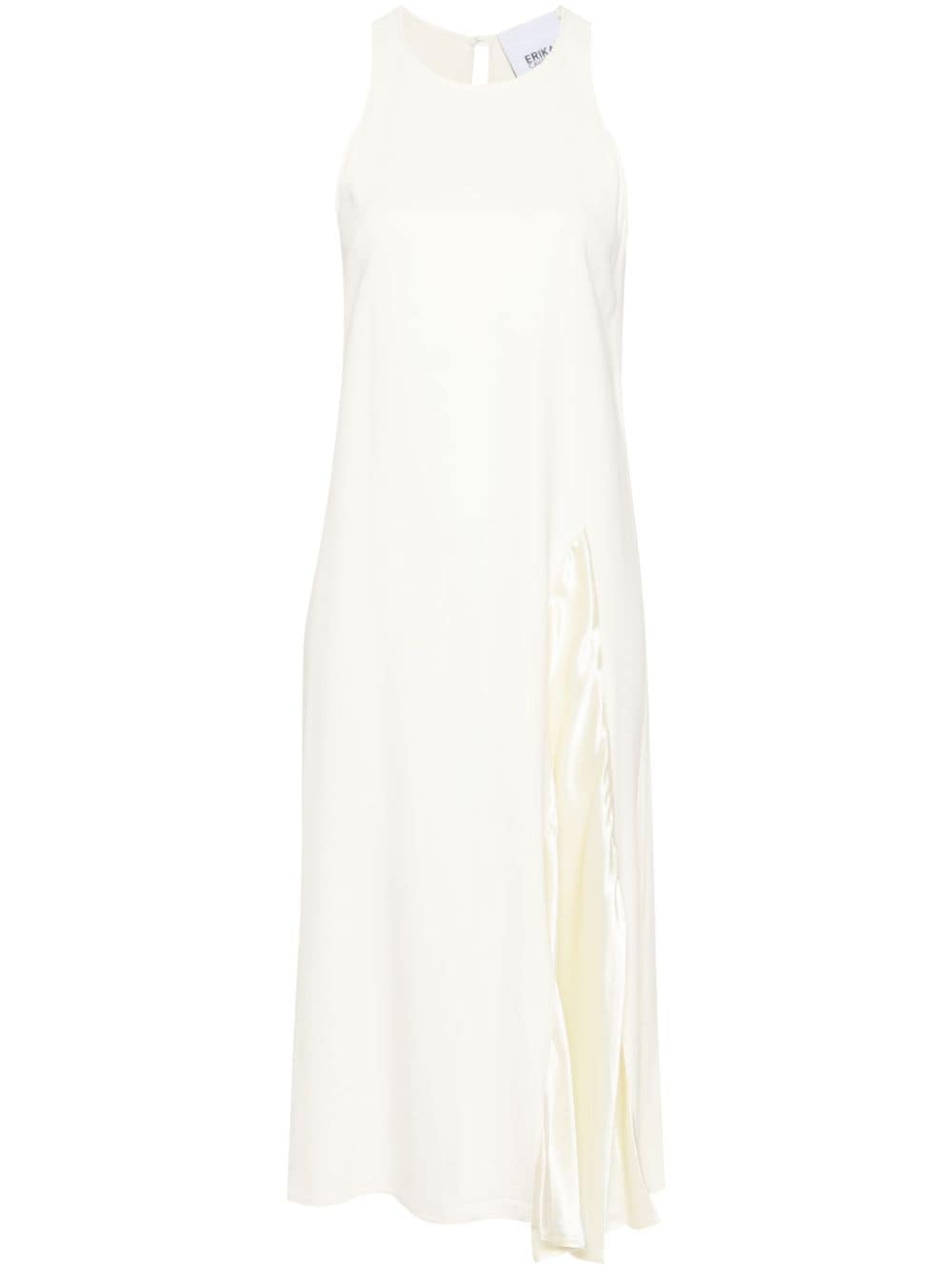Erika Cavallini Semi-Couture Dresses White Viscose Elastane