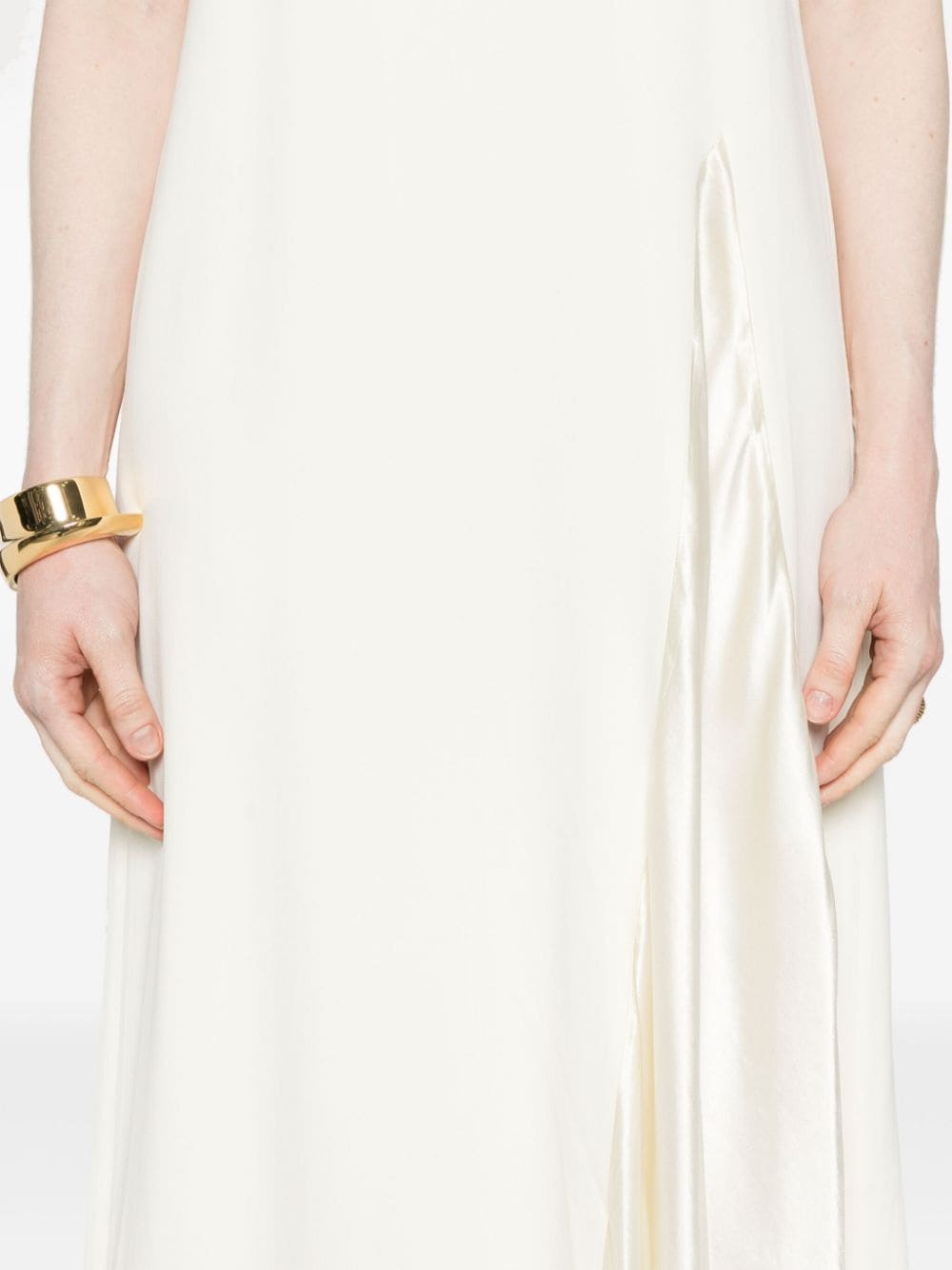 Erika Cavallini Semi-Couture Dresses White Viscose Elastane