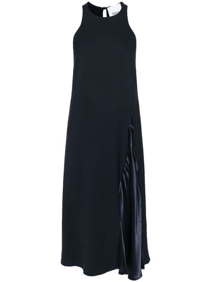 Erika Cavallini Semi-Couture Dresses Blue Viscose Elastane