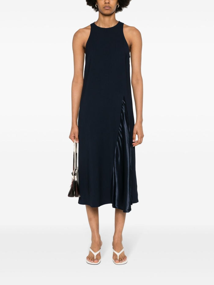 Erika Cavallini Semi-Couture Dresses Blue Viscose Elastane