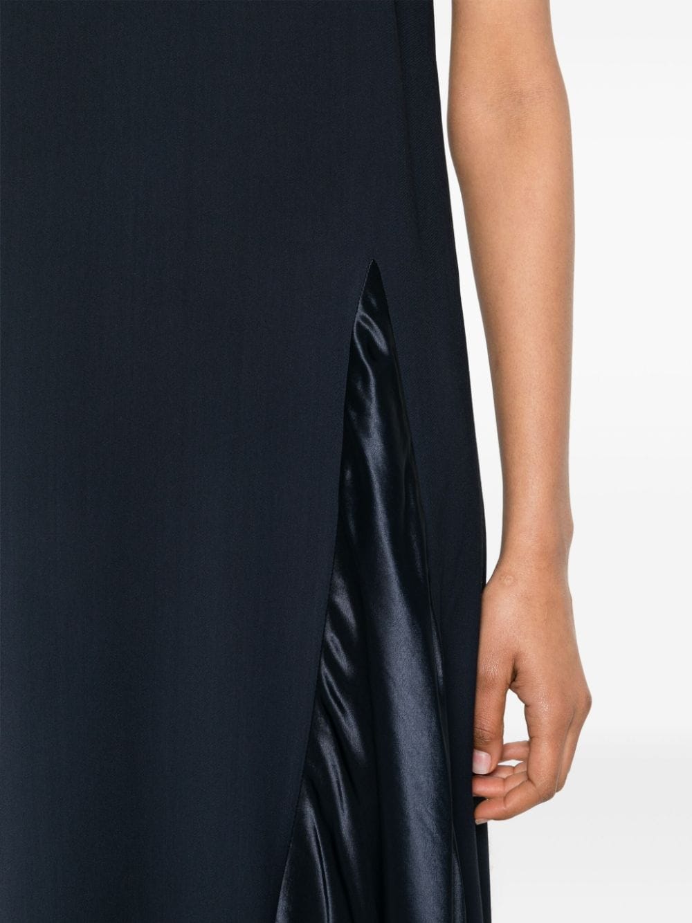 Erika Cavallini Semi-Couture Dresses Blue Viscose Elastane