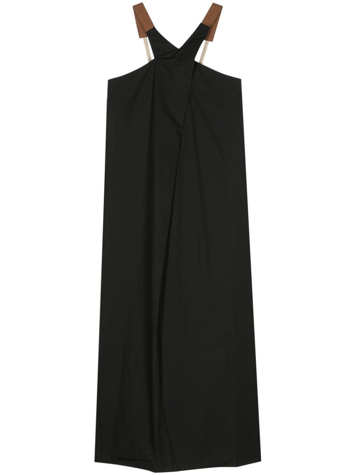 Alysi Dresses Black Cotton