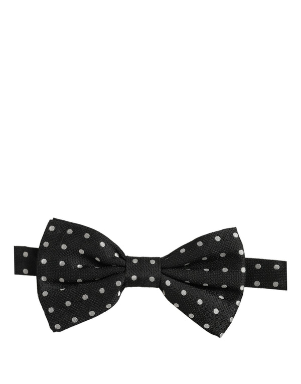 Dolce & Gabbana 100% Silk bow tie in black
