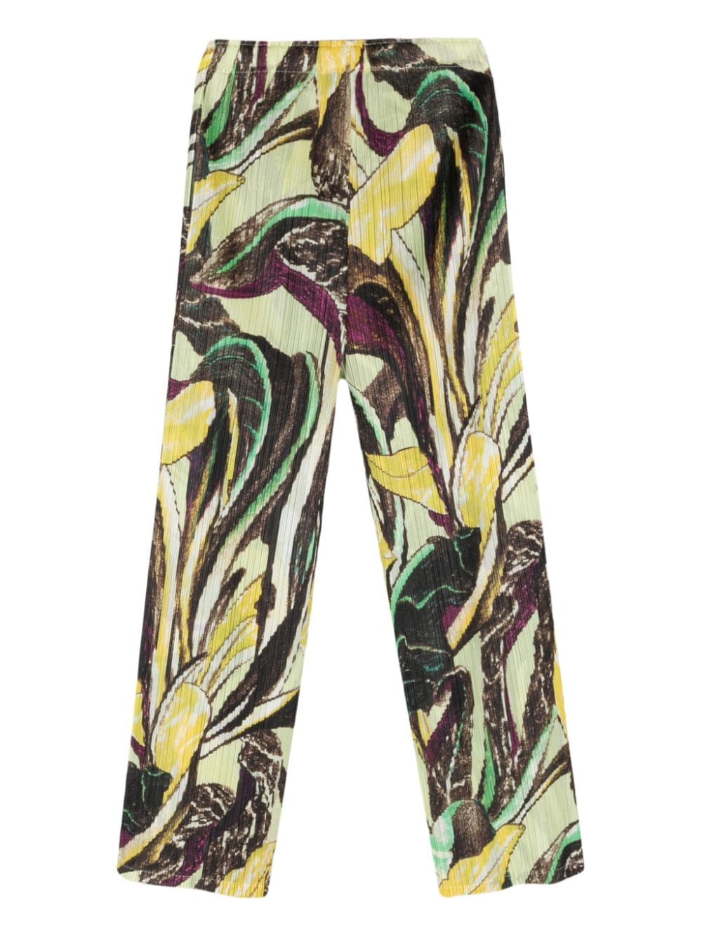 Pleats Please Trousers Kaki Polyester