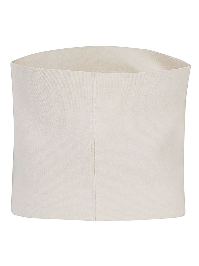 Liviana Conti Top White Viscose Polyamide