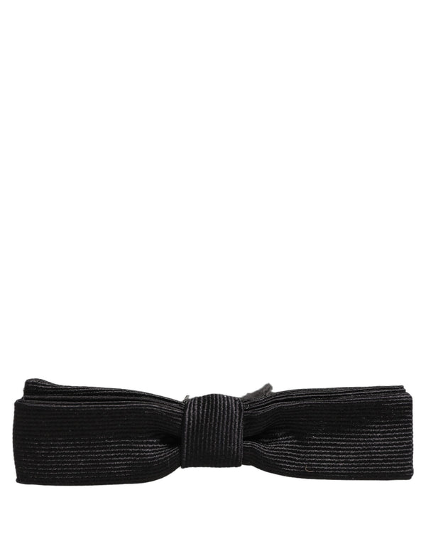 Dolce & Gabbana 100% Silk bow tie in black