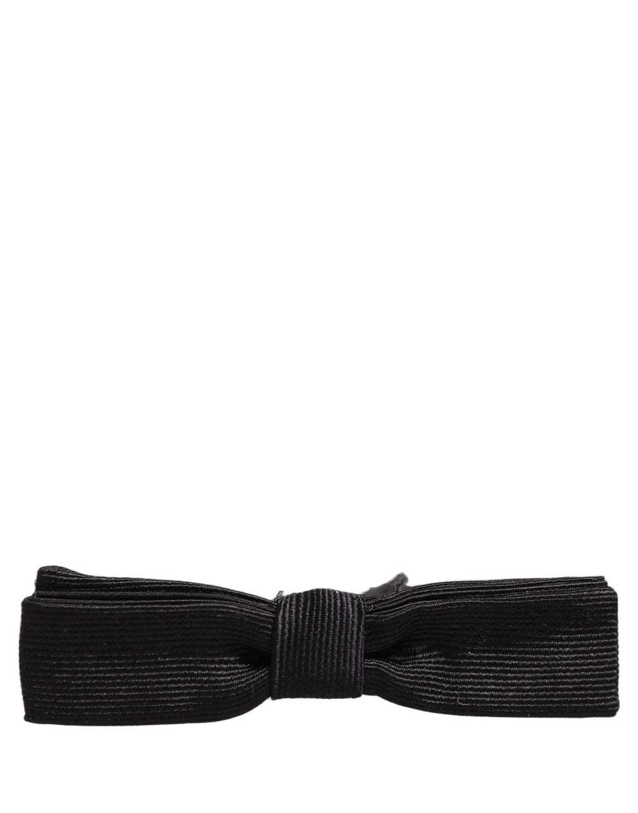 Dolce & Gabbana 100% Silk bow tie in black