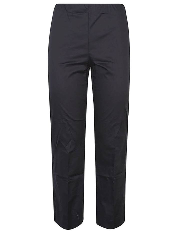 Liviana Conti Trousers Black Cotton Polyamide Elastane