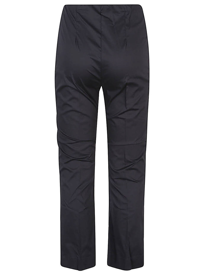 Liviana Conti Trousers Black Cotton Polyamide Elastane