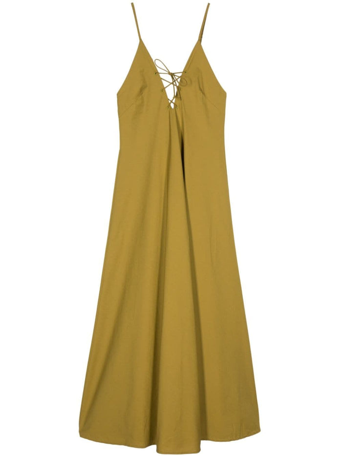Forte Dresses Kaki Cotton