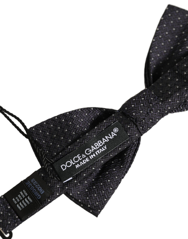 Dolce & Gabbana 100% Silk bow tie in black