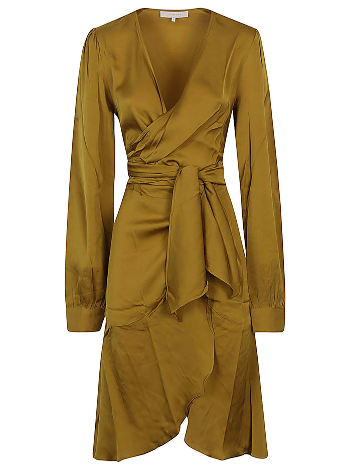 SILK95FIVE Dresses Golden Silk Elastane