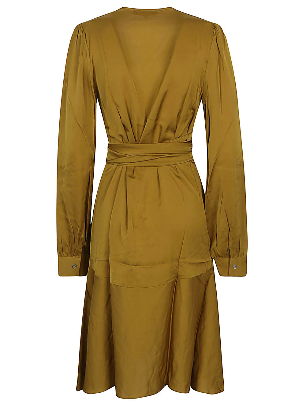 SILK95FIVE Dresses Golden Silk Elastane