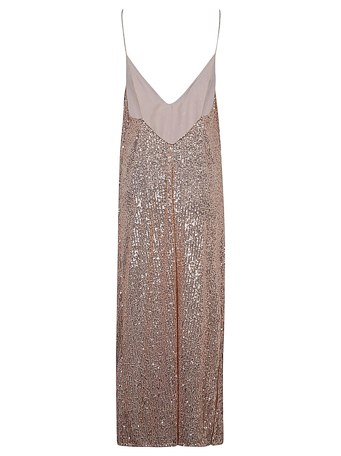 THE NINA STUDIO Dresses Golden Polyester Elastane