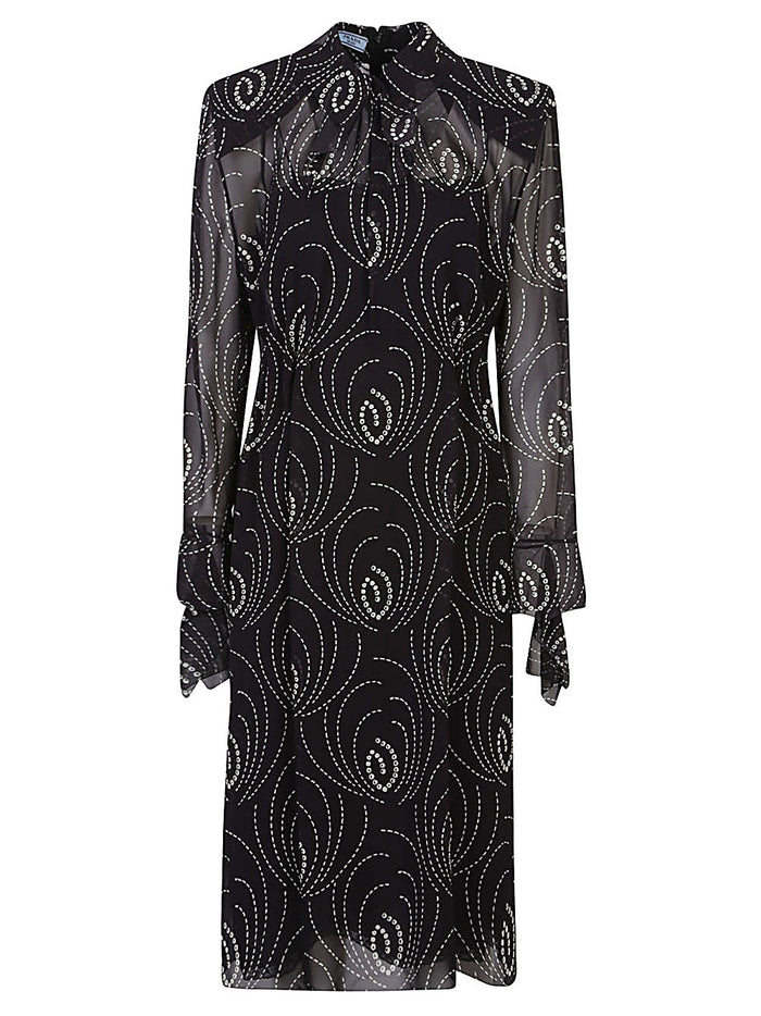 Prada Dresses Black Polyester