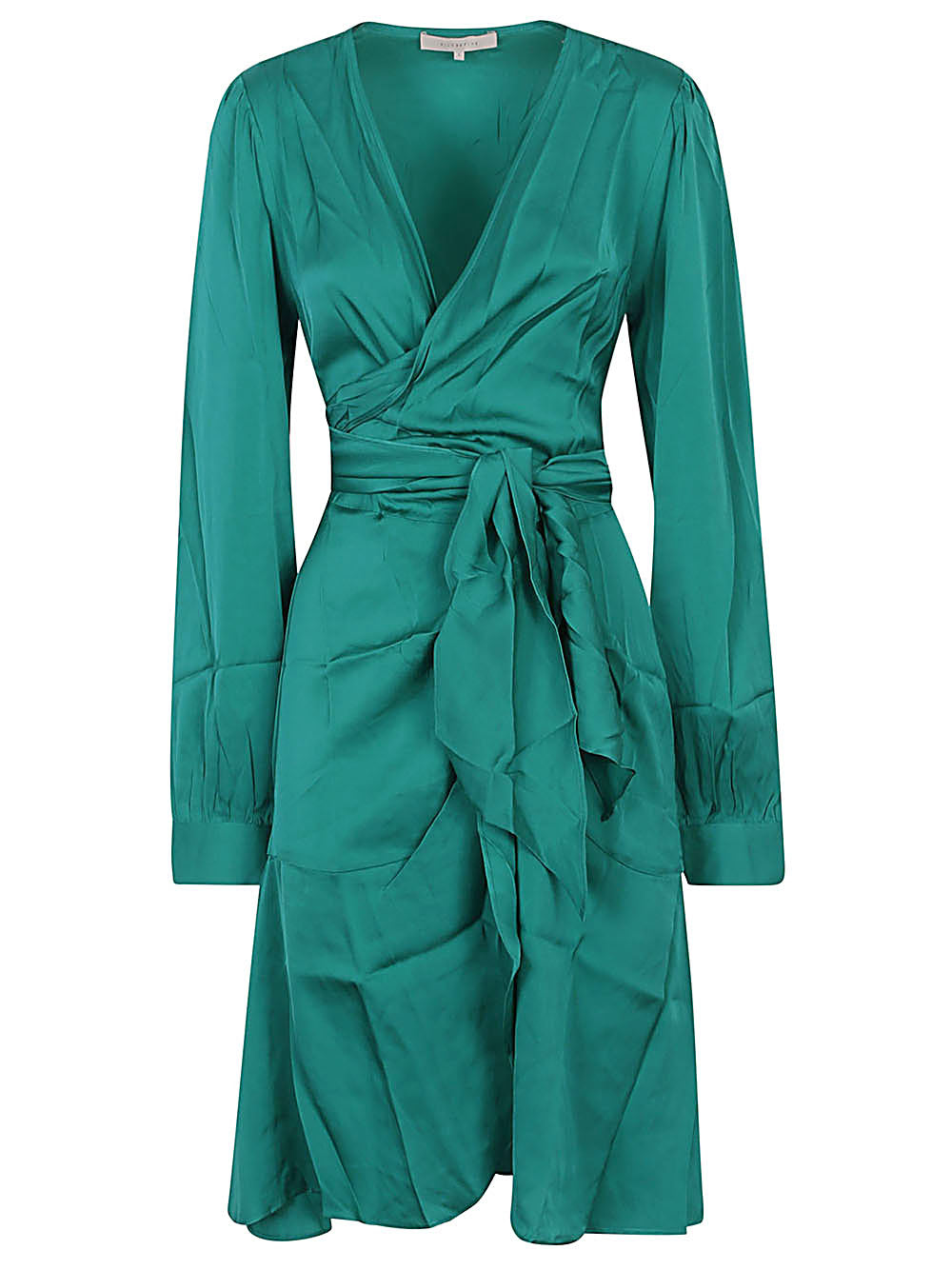 SILK95FIVE Dresses Green Silk Elastane
