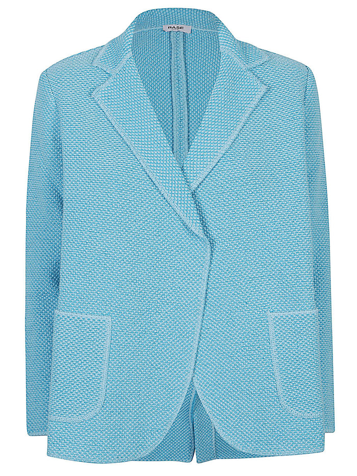 Base Jackets Clear Blue Cotton Linen