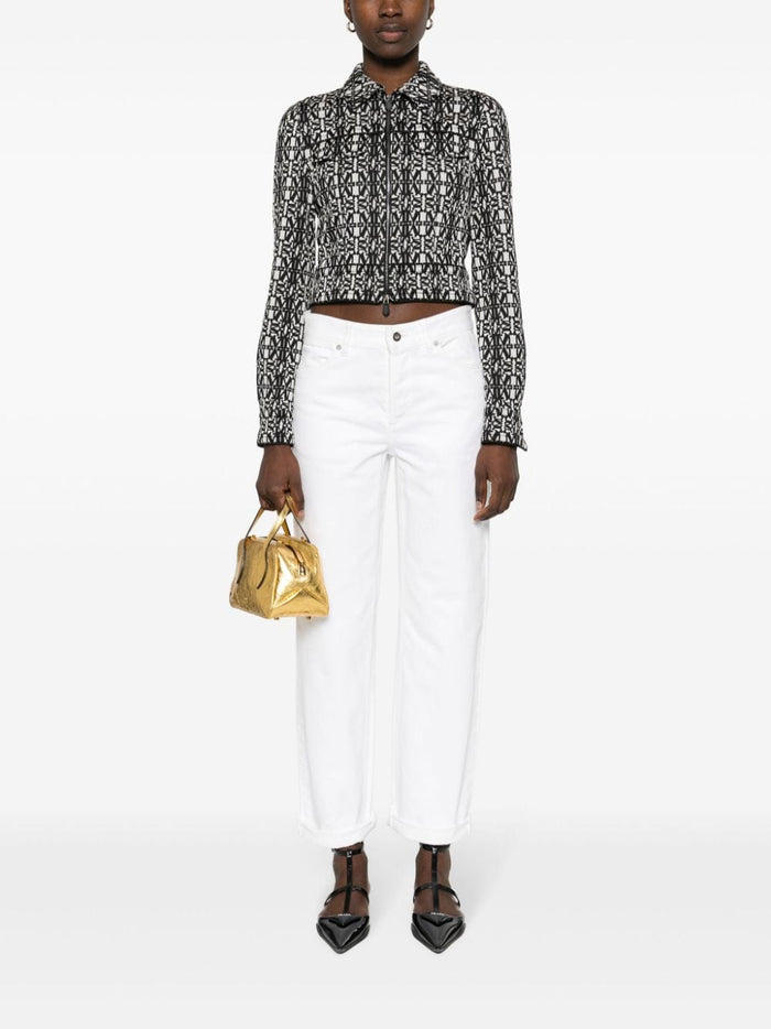 Max Mara Jackets White Polyester Polyamide Elastane