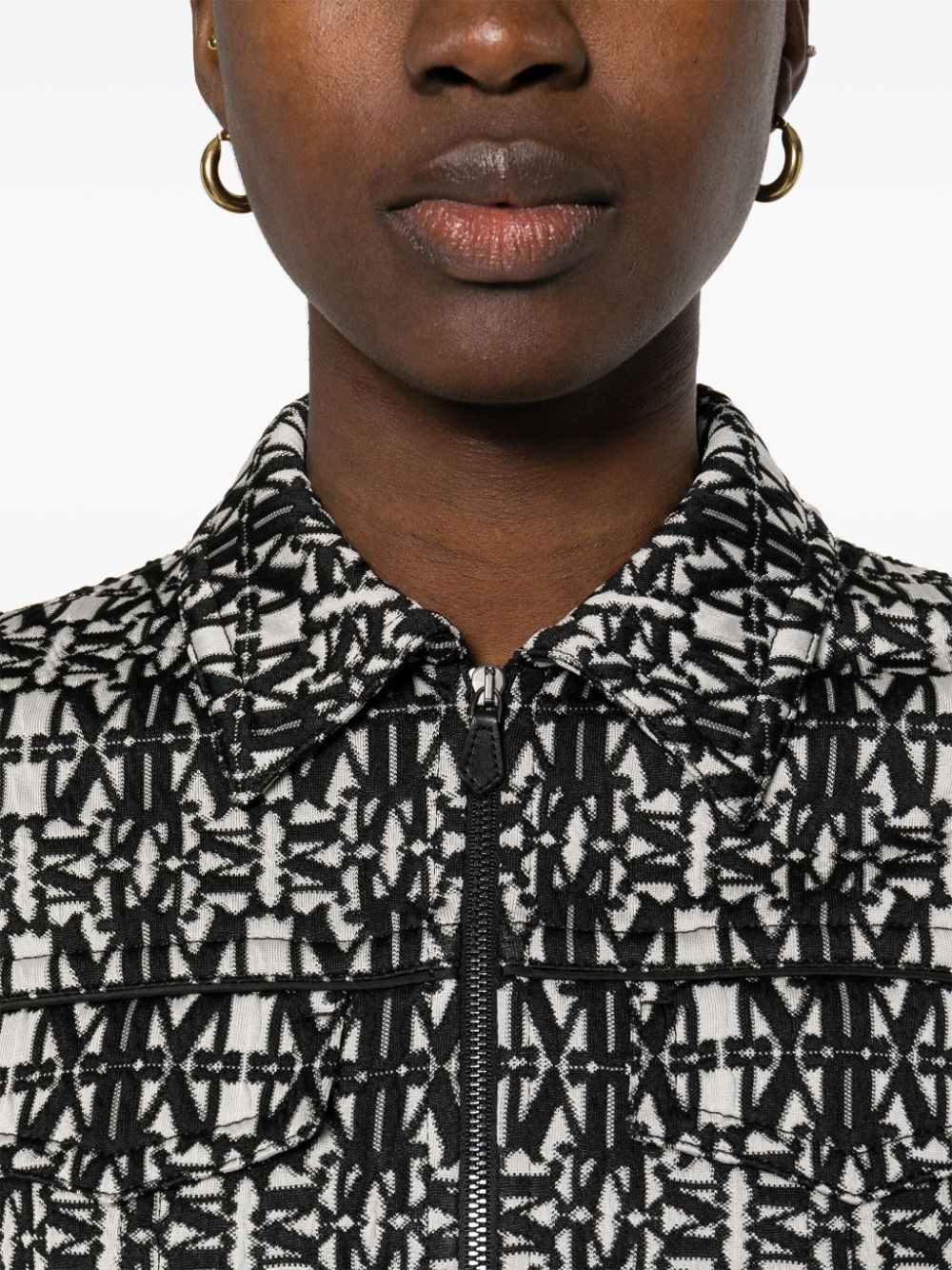 Max Mara Jackets White Polyester Polyamide Elastane