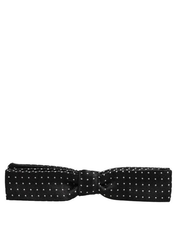 Dolce & Gabbana 100% Silk bow tie in black