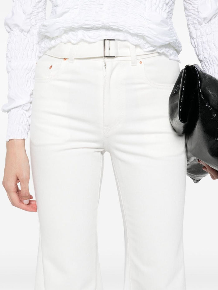 Sacai Jeans White Cotton