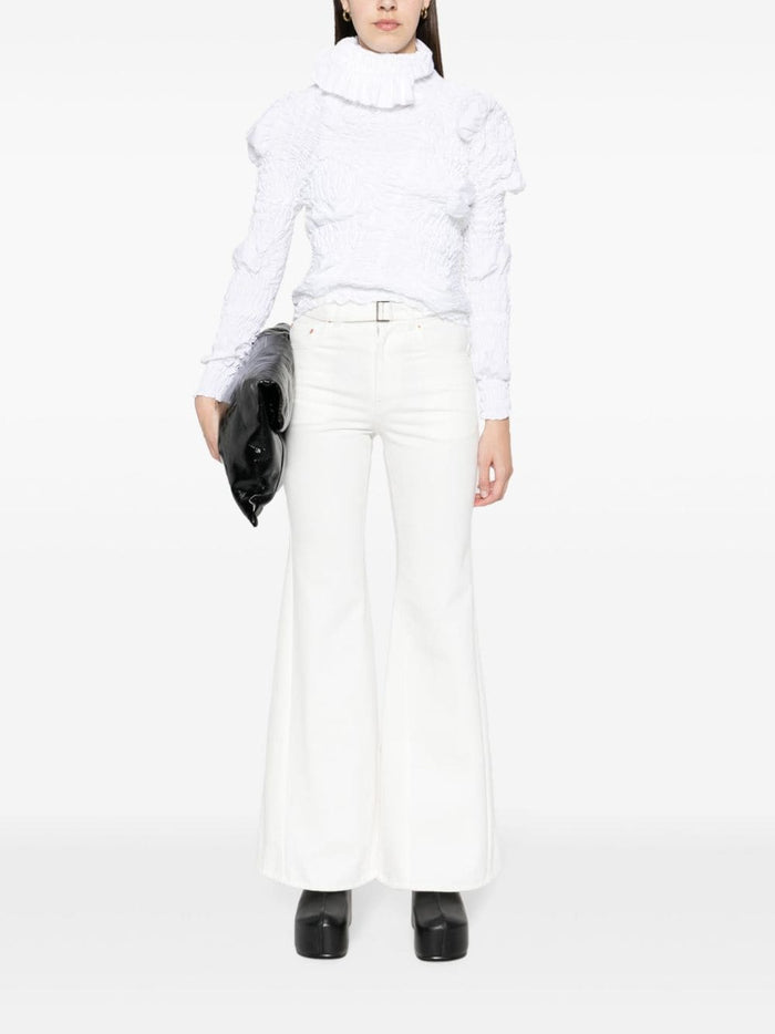 Sacai Jeans White Cotton
