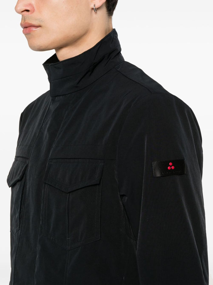 Peuterey Coats Blue Polyamide Polyester