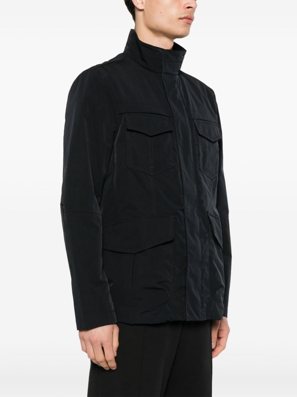 Peuterey Coats Blue Polyamide Polyester