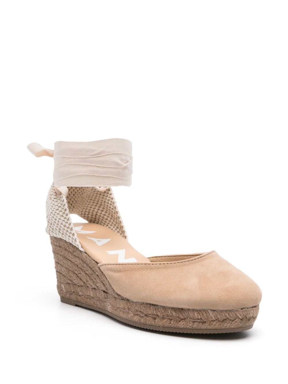MANEBI Flat shoes Dove Grey Calf Leather