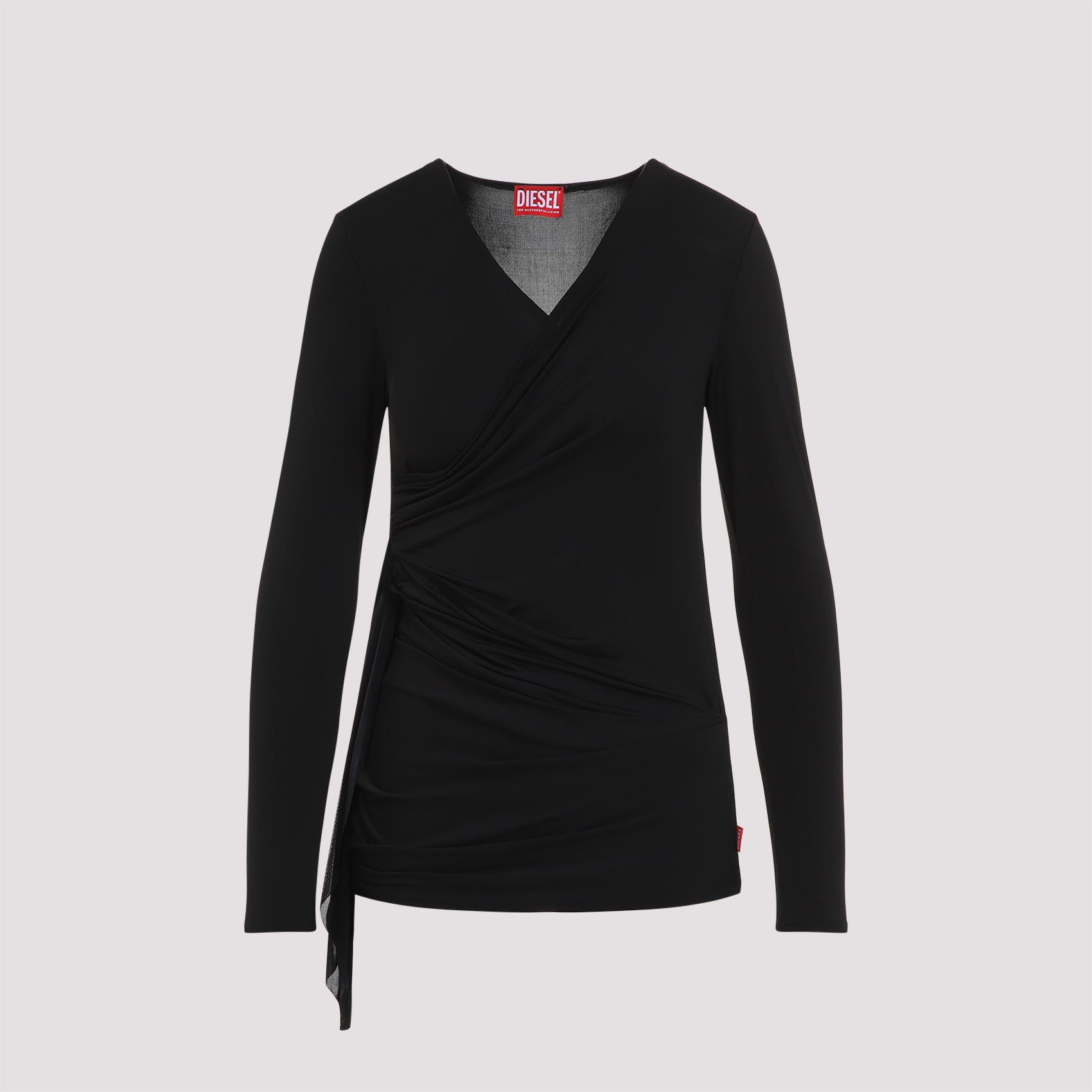 T-crissy-plain Top Black Acetate Elastane