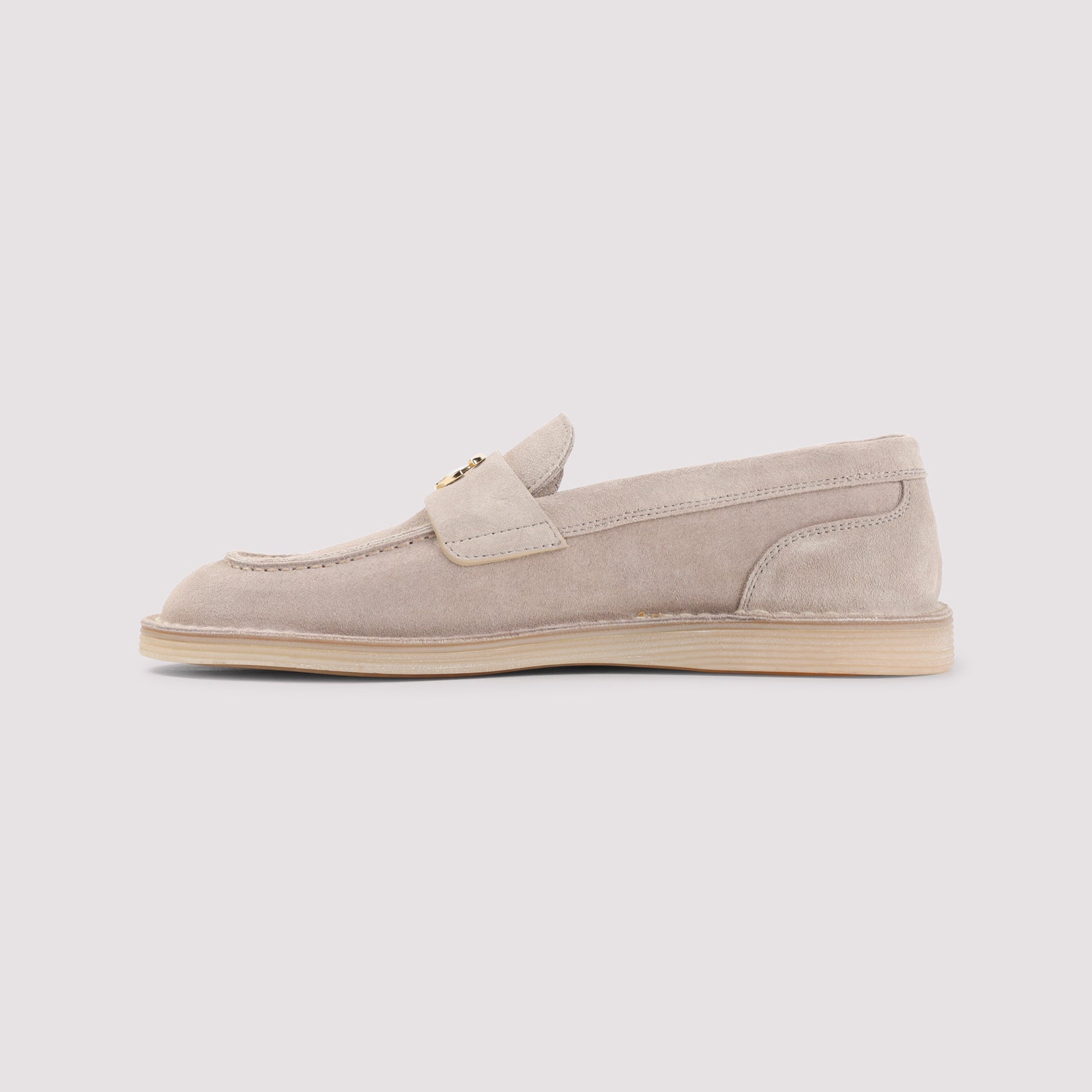 Calf Leather Loafers Nude & Neutrals Shoe
