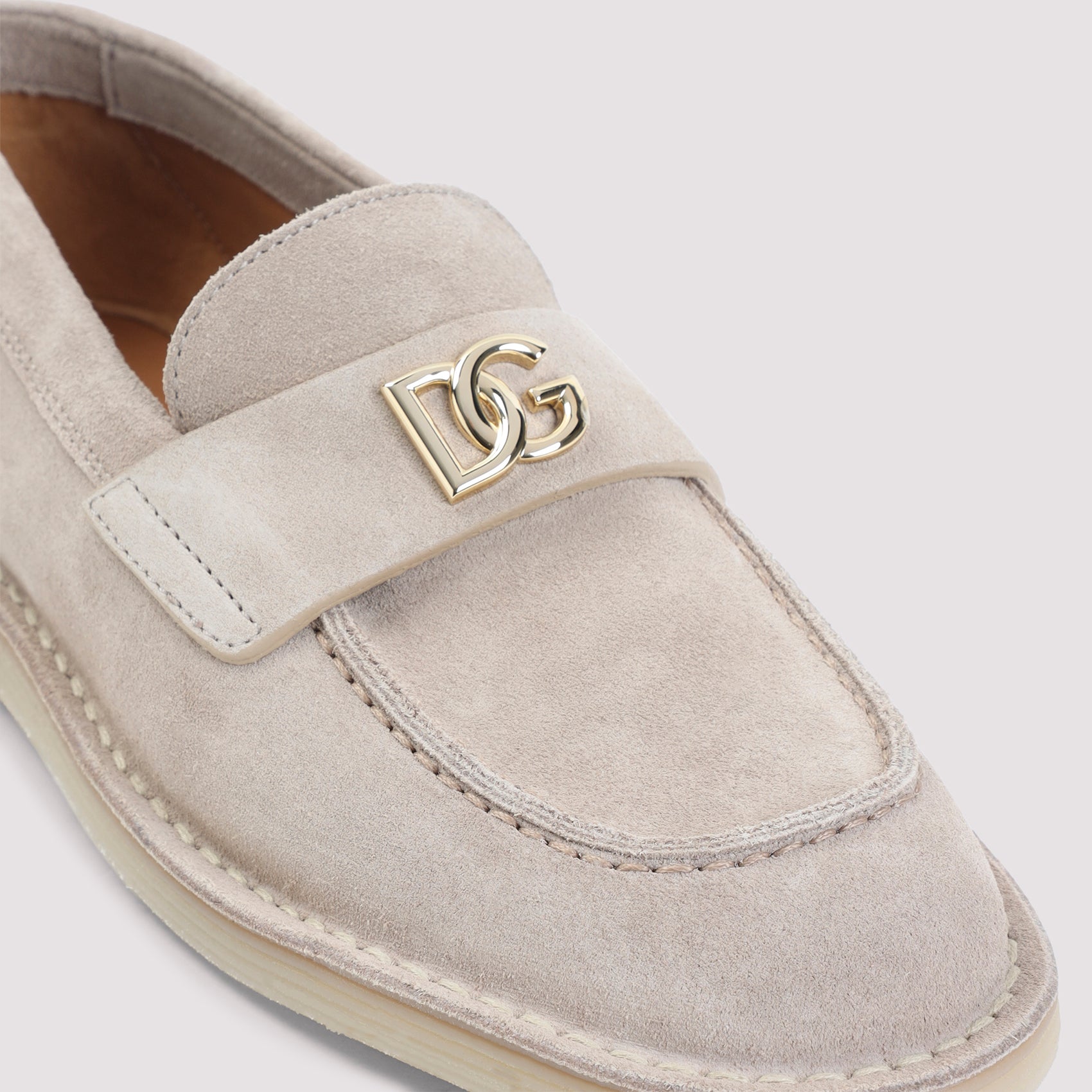 Calf Leather Loafers Nude & Neutrals Shoe
