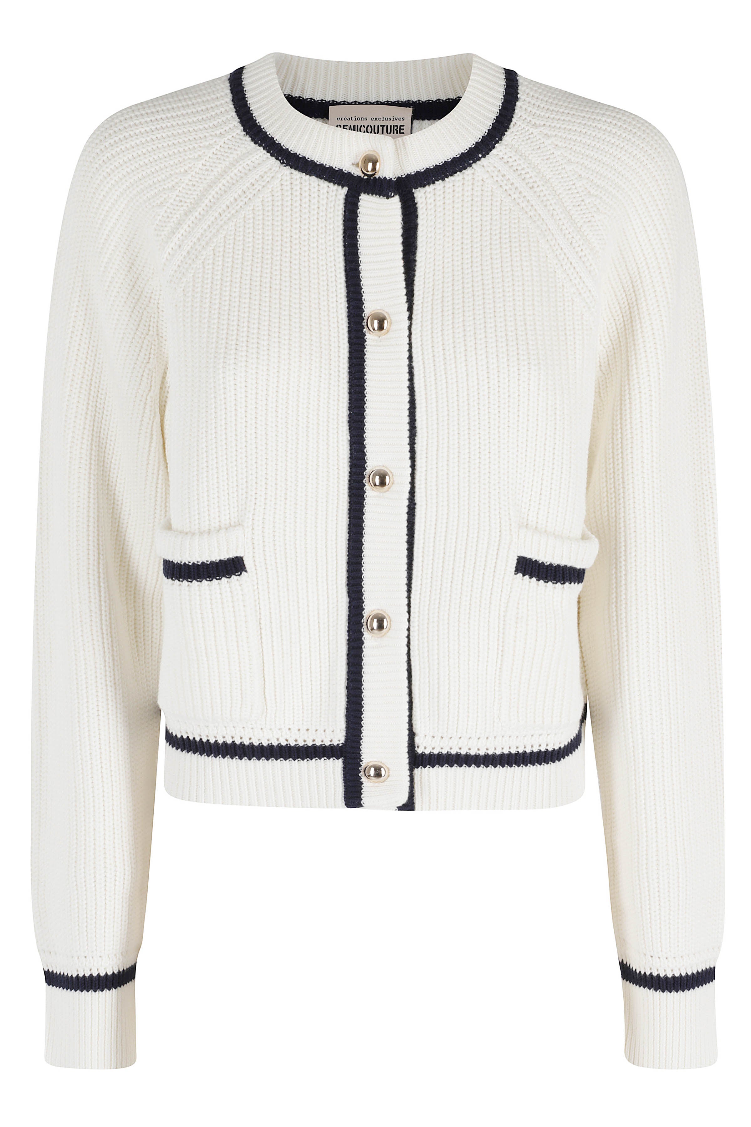 Cardigan Adelita White Cotone Maglia