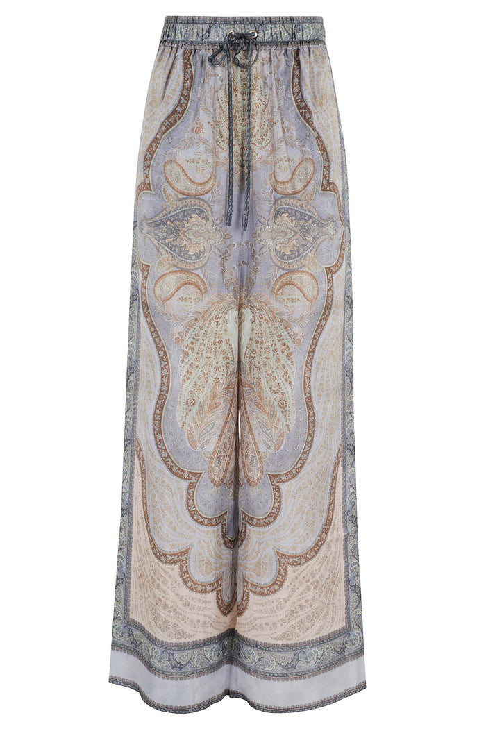 Wanderlust Relaxed Pant Multicolour Silk Pantaloni