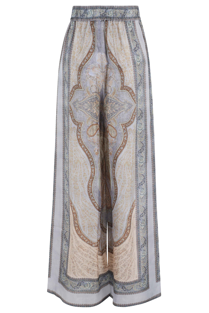 Wanderlust Relaxed Pant Multicolour Silk Pantaloni