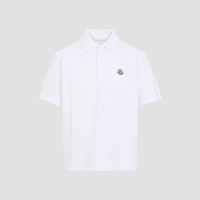 Short Sleeves Polo White Cotton