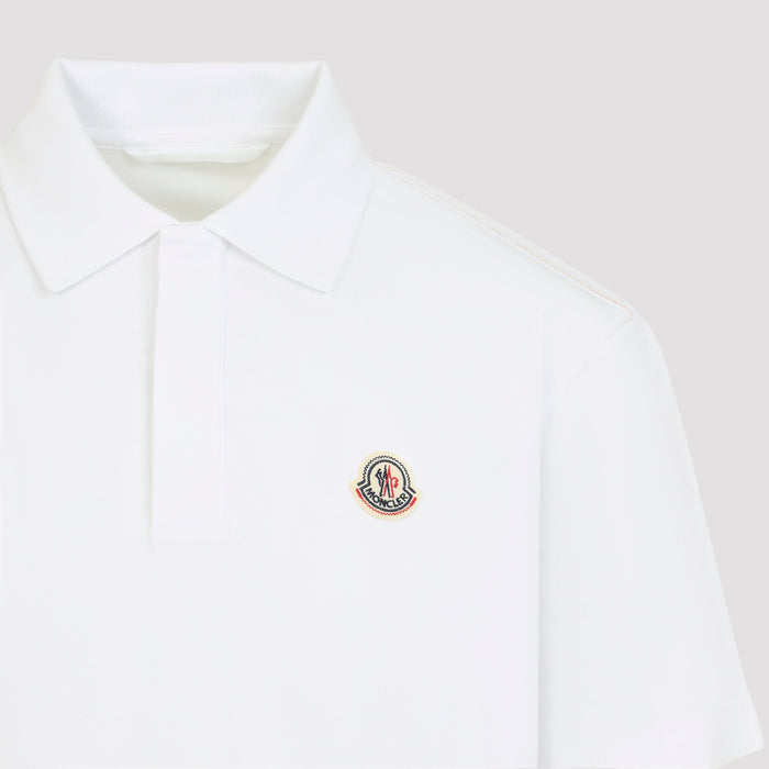 Short Sleeves Polo White Cotton