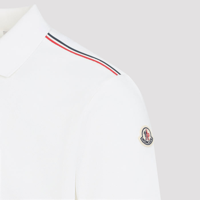 Short Sleeves Polo White Cotton