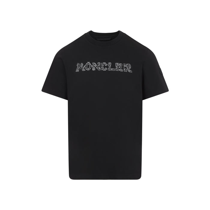 Short Sleeves T-Shirt Black Cotton Tshirt