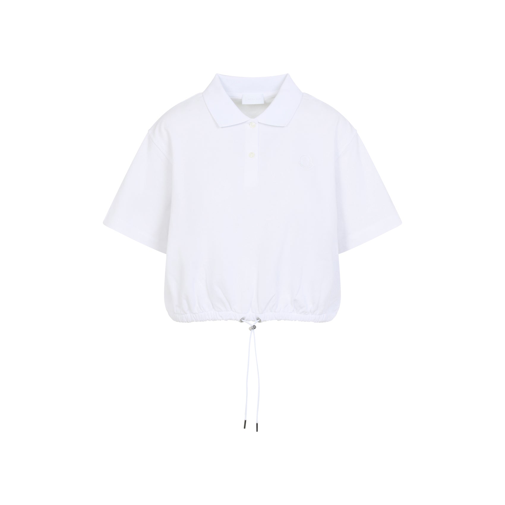 Short Sleeves Polo White Cotton