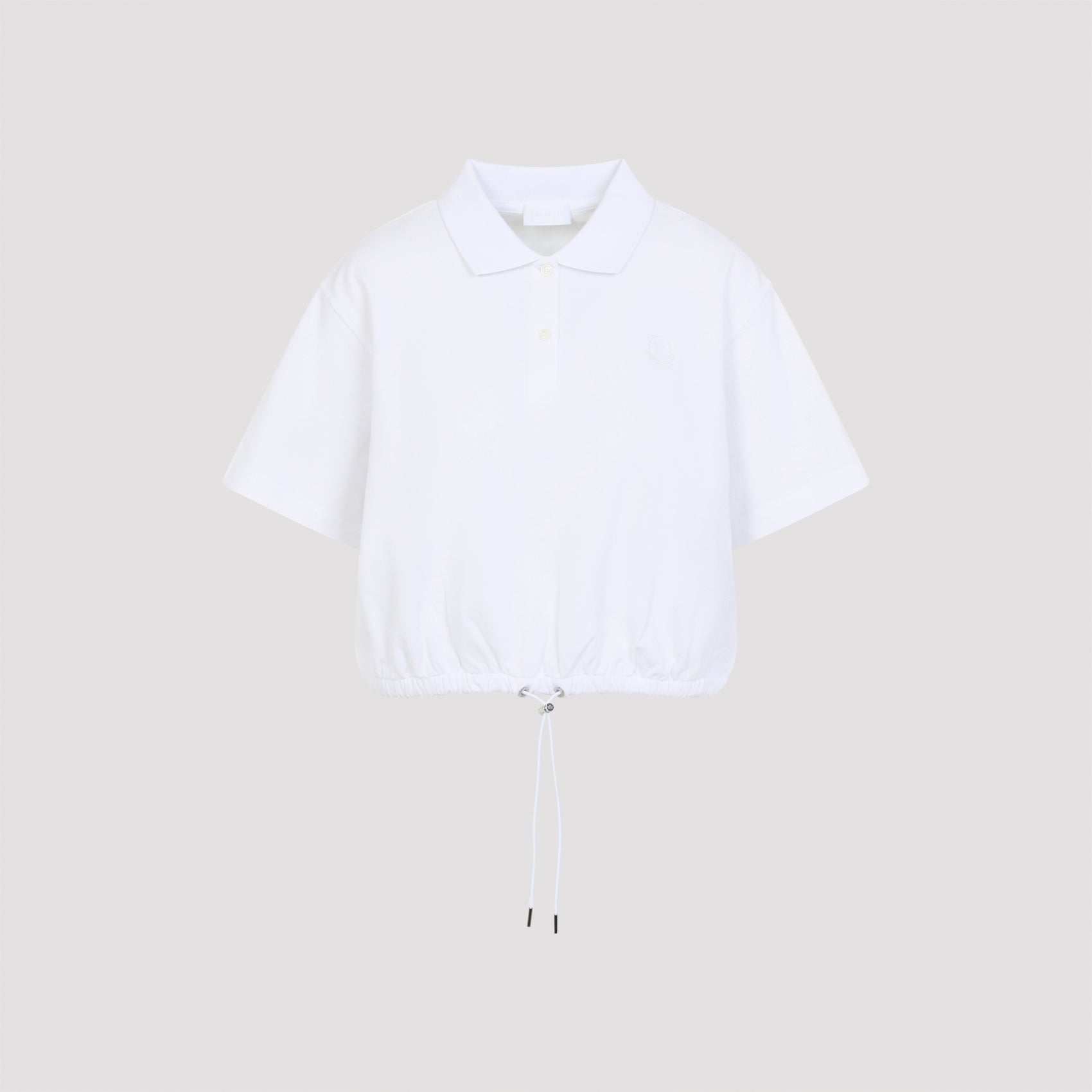 Short Sleeves Polo White Cotton