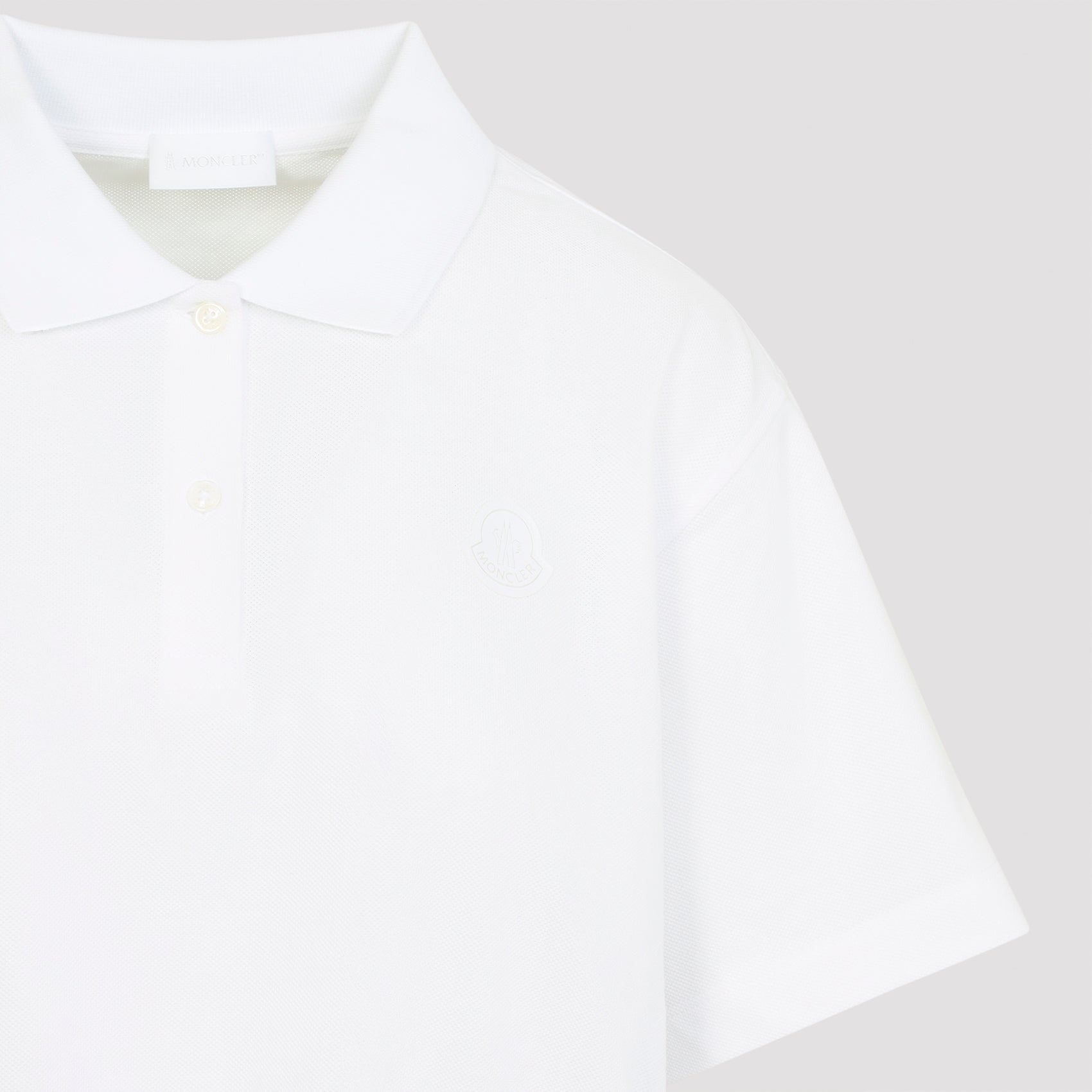 Short Sleeves Polo White Cotton